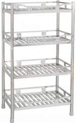 Kệ thẻ inox WIN lắp ráp 4 tầng
